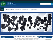 Tablet Screenshot of jindalpex.com